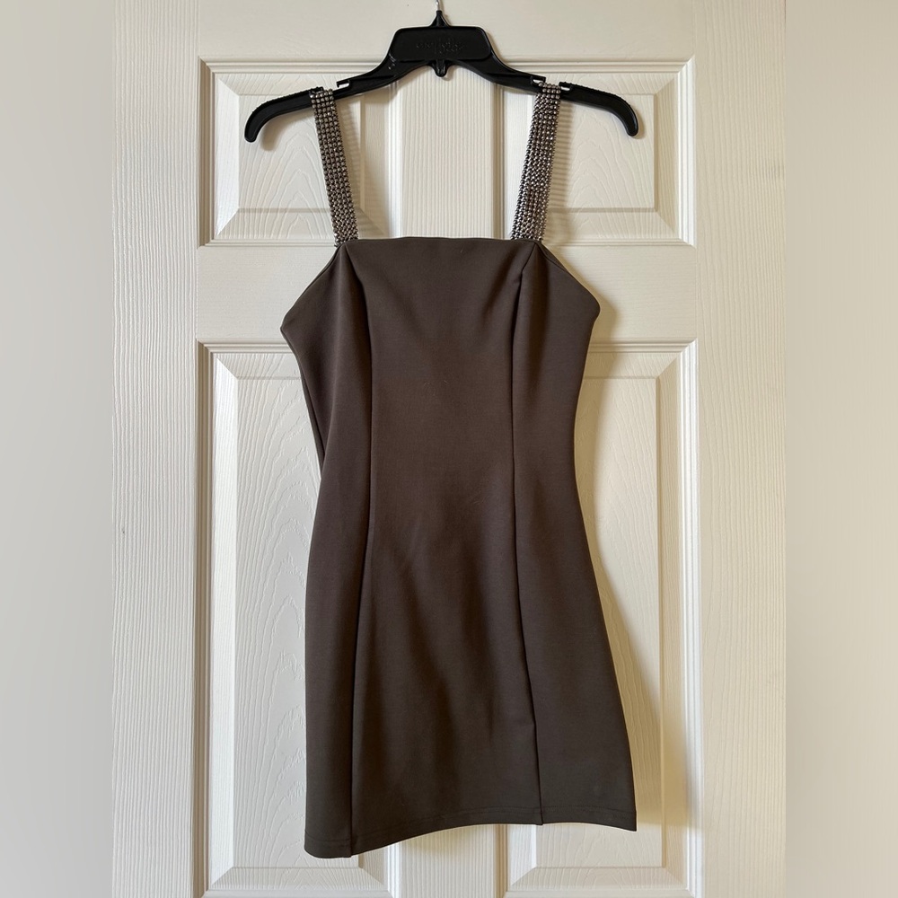 Dark Grey Mini Dress